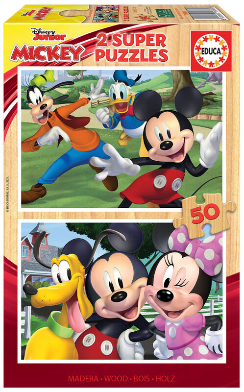 2X SUPER PUZZLE 50 MADEIRA MICKEY AND FRIENDS